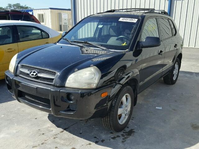 KM8JM12B96U277532 - 2006 HYUNDAI TUCSON GL BLACK photo 2