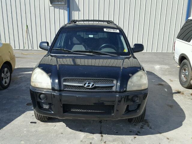 KM8JM12B96U277532 - 2006 HYUNDAI TUCSON GL BLACK photo 9