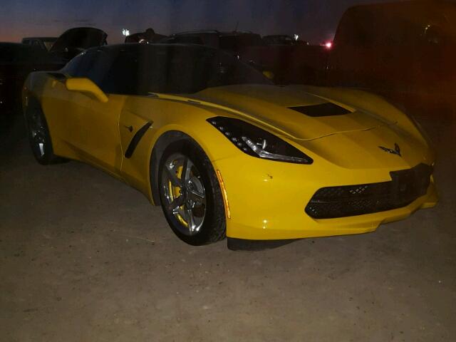 1G1YB2D7XE5120200 - 2014 CHEVROLET CORVETTE S YELLOW photo 1