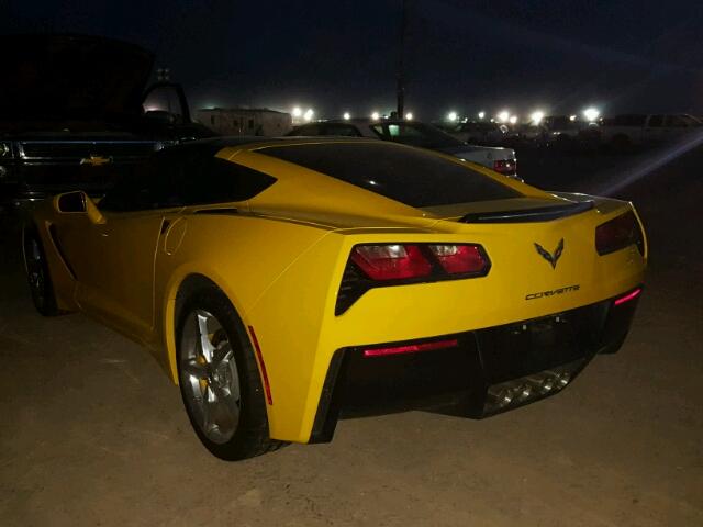 1G1YB2D7XE5120200 - 2014 CHEVROLET CORVETTE S YELLOW photo 3