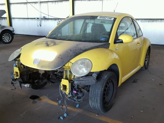 3VWCP21C32M442720 - 2002 VOLKSWAGEN NEW BEETLE ყვითელი ფოტო 2
