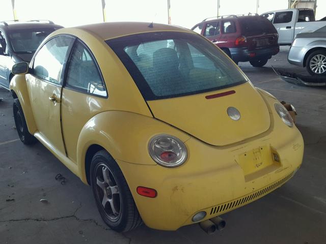 3VWCP21C32M442720 - 2002 VOLKSWAGEN NEW BEETLE ყვითელი ფოტო 3