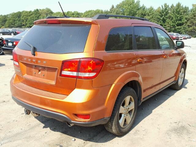 3D4PG1FG7BT566637 - 2011 DODGE JOURNEY ORANGE photo 4