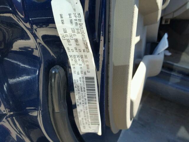 1J8HG48K36C179260 - 2006 JEEP COMMANDER BLUE photo 10