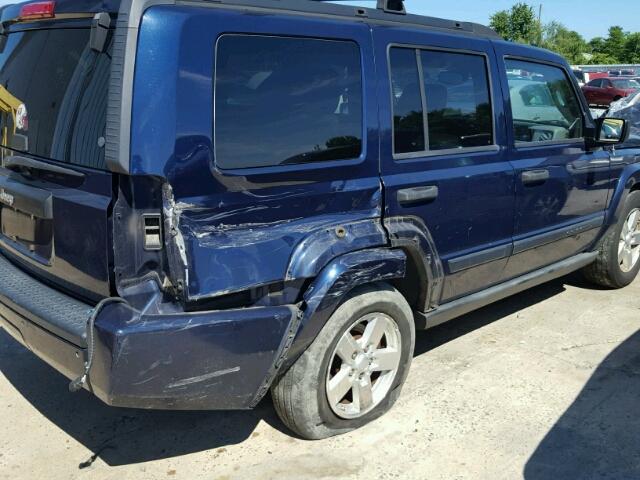 1J8HG48K36C179260 - 2006 JEEP COMMANDER BLUE photo 9