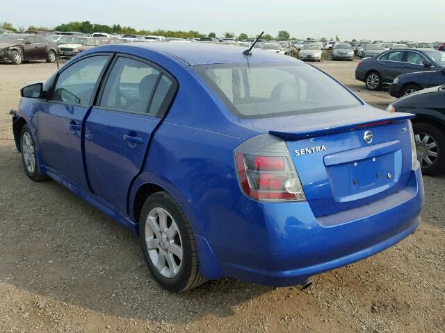 3N1AB6AP7BL690075 - 2011 NISSAN SENTRA 2.0 BLUE photo 3