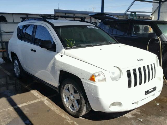 1J8FT47W38D706380 - 2008 JEEP COMPASS SP WHITE photo 1