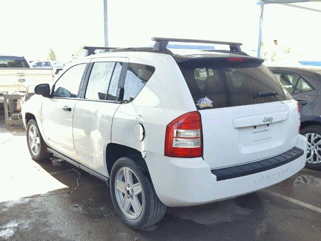 1J8FT47W38D706380 - 2008 JEEP COMPASS SP WHITE photo 3