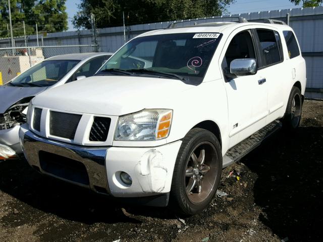 5N1AA08A65N706457 - 2005 NISSAN ARMADA SE WHITE photo 2