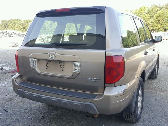 2HKYF18103H580541 - 2003 HONDA PILOT LX TAN photo 4