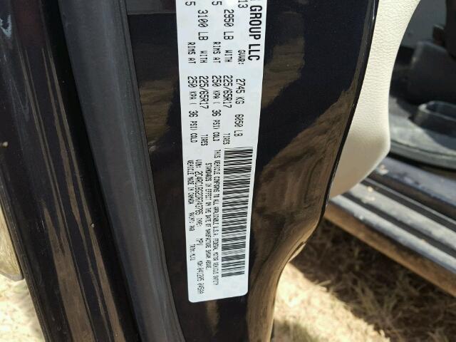 2C4RC1BG2DR743785 - 2013 CHRYSLER TOWN & COU GRAY photo 10