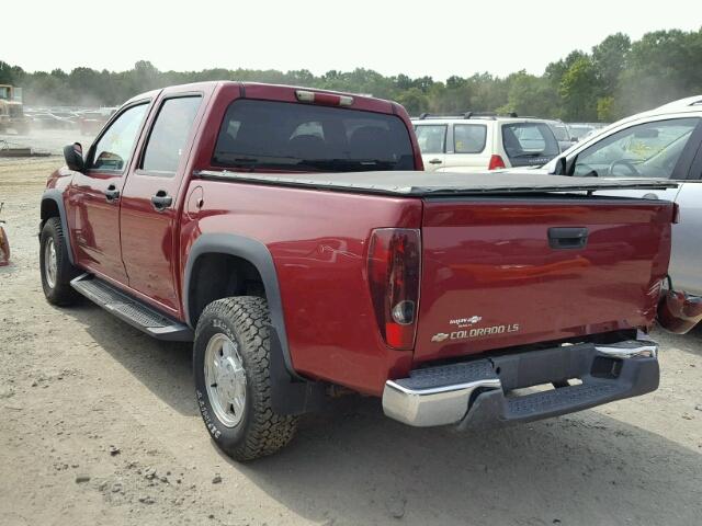 1GCDT136548181277 - 2004 CHEVROLET COLORADO BURGUNDY photo 3