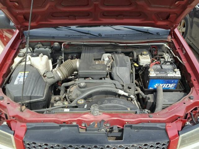 1GCDT136548181277 - 2004 CHEVROLET COLORADO BURGUNDY photo 7