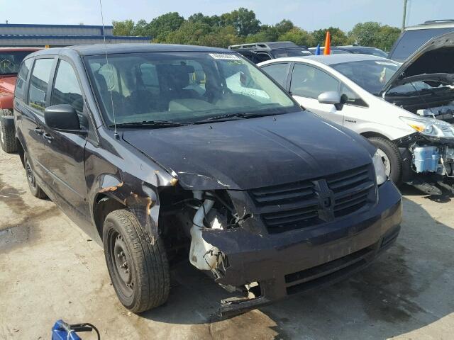 2D4RN4DE6AR435346 - 2010 DODGE GRAND CARA BLACK photo 1