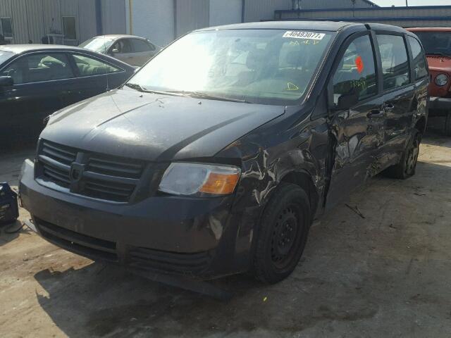 2D4RN4DE6AR435346 - 2010 DODGE GRAND CARA BLACK photo 2