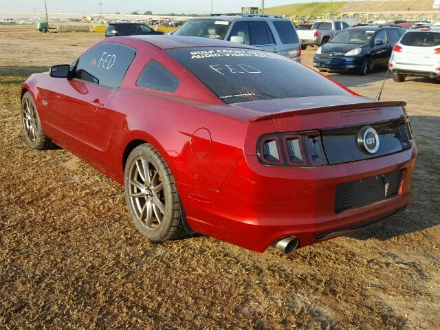 1ZVBP8CF0E5274521 - 2014 FORD MUSTANG GT RED photo 3