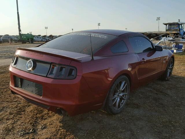 1ZVBP8CF0E5274521 - 2014 FORD MUSTANG GT RED photo 4