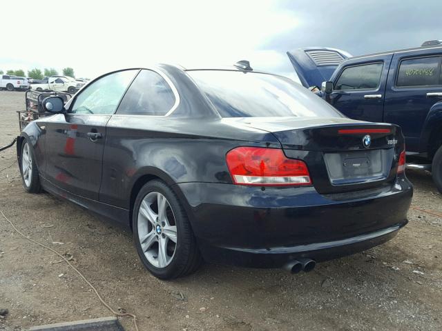 WBAUP7C53DVP24543 - 2013 BMW 128 I BLACK photo 3