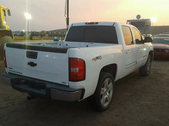 3GCEK13308G301046 - 2008 CHEVROLET SILVERADO WHITE photo 4