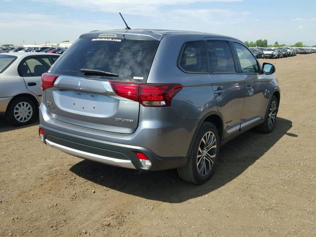 JA4AZ3A31GZ032220 - 2016 MITSUBISHI OUTLANDER GRAY photo 4