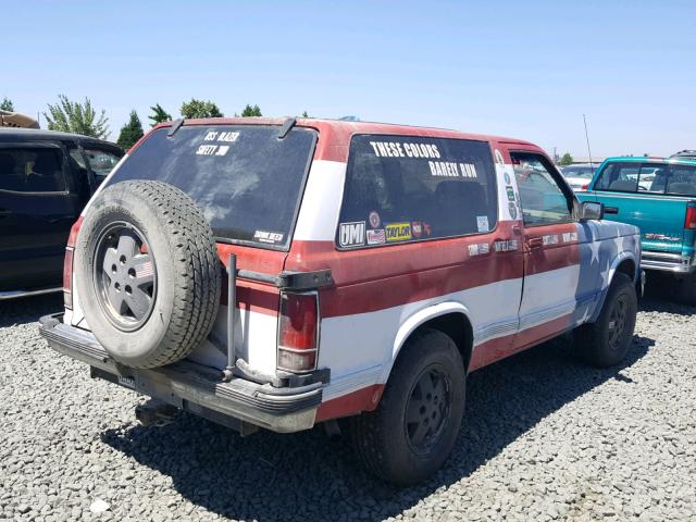 1GNCT18Z9M8290041 - 1991 CHEVROLET BLAZER S10 BLUE photo 4