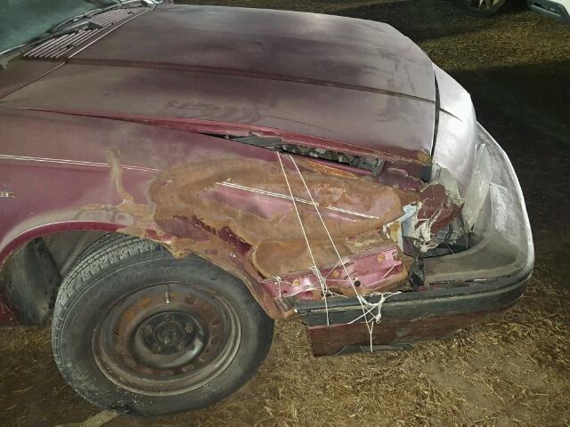 2G3AJ51R2K2430142 - 1989 OLDSMOBILE CUTLASS CI BURGUNDY photo 9