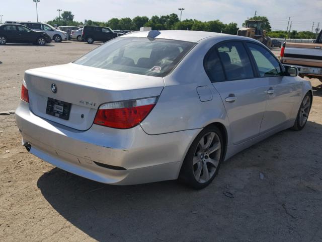 WBANB33574B114237 - 2004 BMW 545 I SILVER photo 4