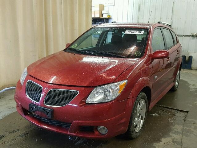 5Y2SL65868Z407684 - 2008 PONTIAC VIBE MAROON photo 2