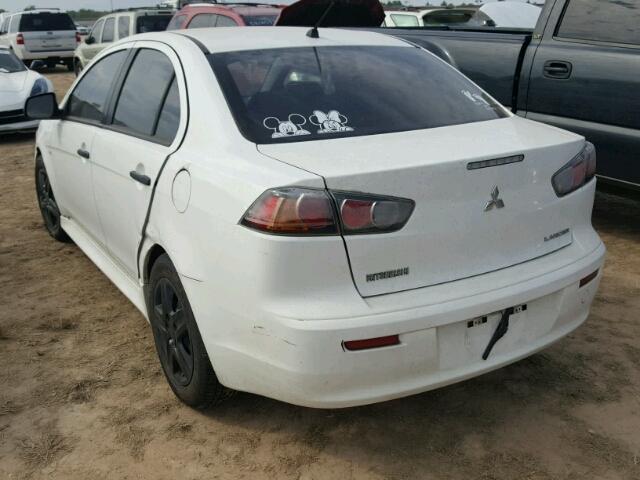 JA32U1FU4AU024372 - 2010 MITSUBISHI LANCER WHITE photo 3