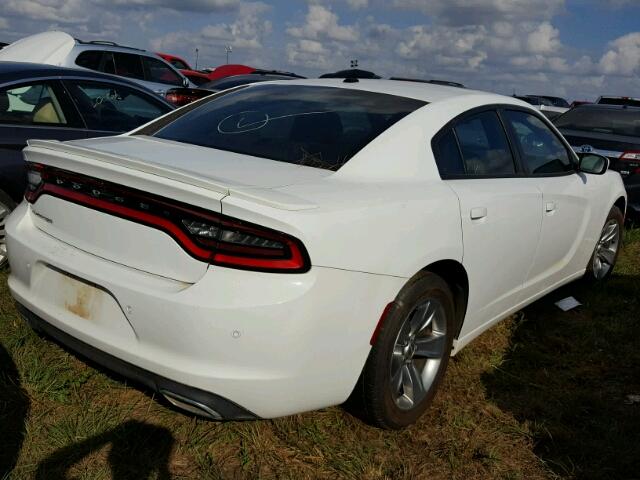 2C3CDXBG5FH827439 - 2015 DODGE CHARGER SE WHITE photo 4