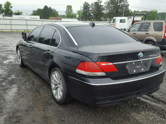 WBAHN835X7DT77106 - 2007 BMW 750 BLACK photo 3