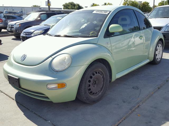 3VWBC21C5YM400386 - 2000 VOLKSWAGEN NEW BEETLE Yaşıl foto 2