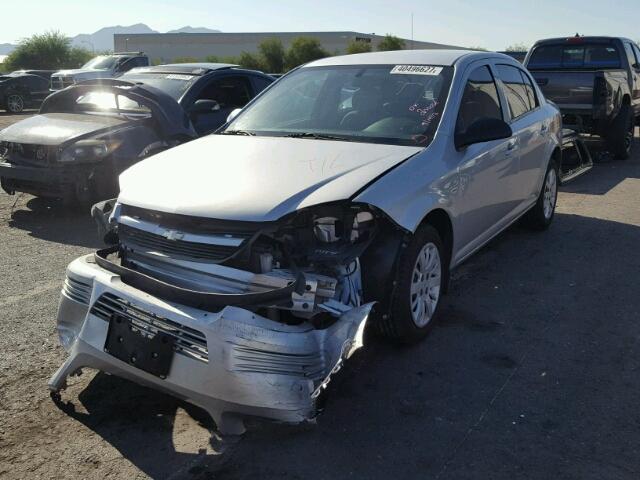 1G1AB5F54A7101204 - 2010 CHEVROLET COBALT LS SILVER photo 2