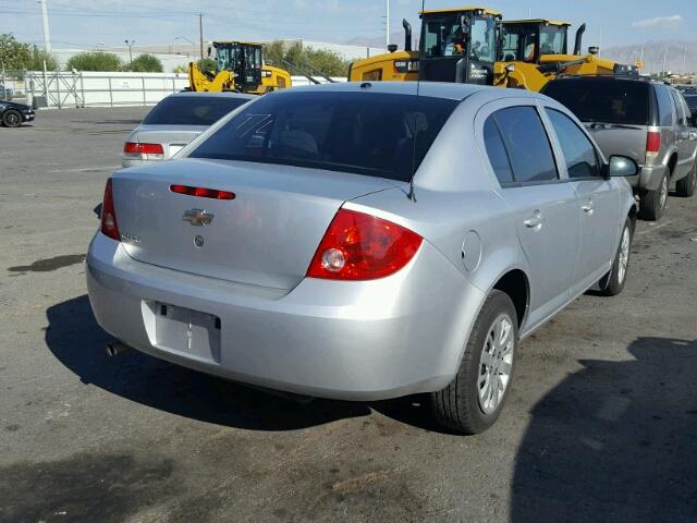 1G1AB5F54A7101204 - 2010 CHEVROLET COBALT LS SILVER photo 4