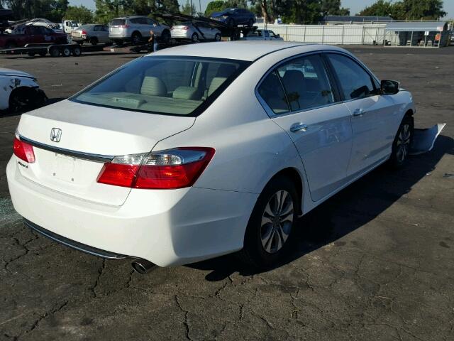 1HGCR2F30FA261293 - 2015 HONDA ACCORD LX WHITE photo 4