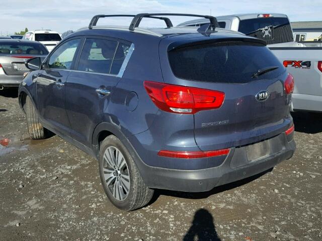 KNDPCCAC9G7826329 - 2016 KIA SPORTAGE E BLUE photo 3