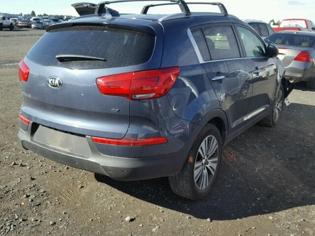 KNDPCCAC9G7826329 - 2016 KIA SPORTAGE E BLUE photo 4