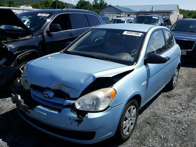 KMHCM36C09U139311 - 2009 HYUNDAI ACCENT GS BLUE photo 2