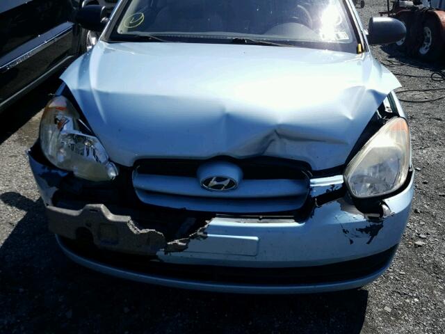 KMHCM36C09U139311 - 2009 HYUNDAI ACCENT GS BLUE photo 9