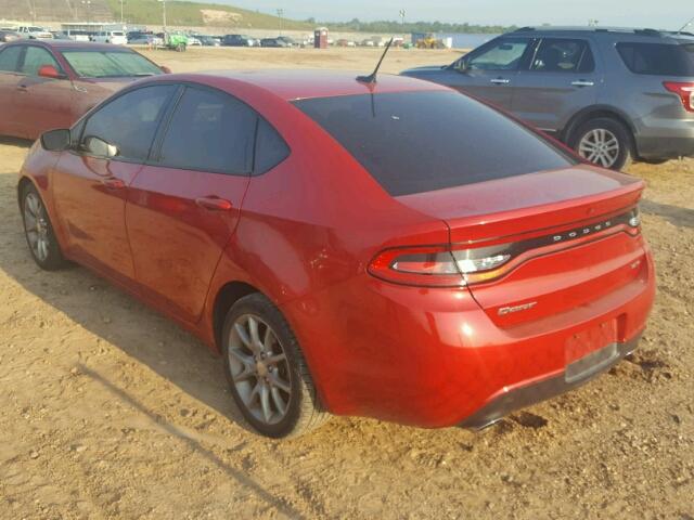 1C3CDFBA4DD345836 - 2013 DODGE DART RED photo 3