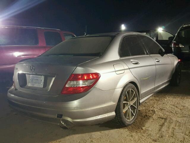 WDDGF54X09R051904 - 2009 MERCEDES-BENZ C 300 GRAY photo 4