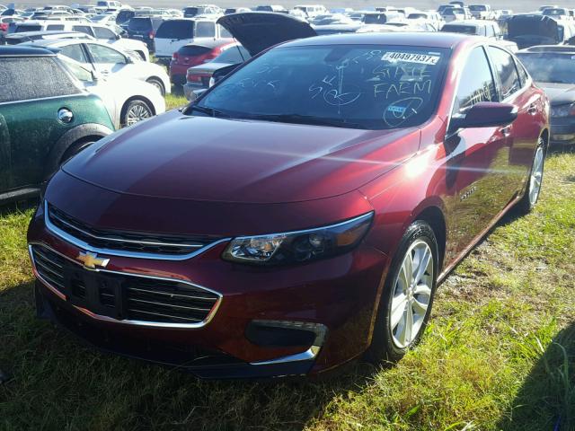 1G1ZJ5SUXGF308763 - 2016 CHEVROLET MALIBU MAROON photo 2