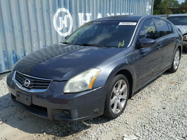 1N4BA41E87C838170 - 2007 NISSAN MAXIMA SE GRAY photo 2