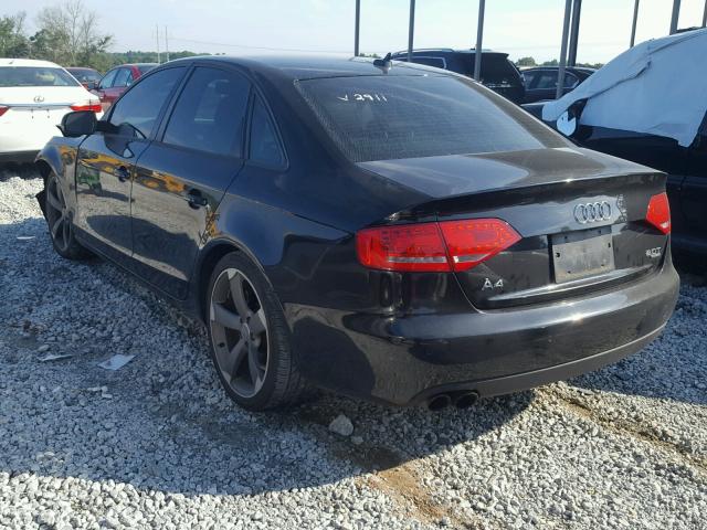 WAUKFAFL4BN022911 - 2011 AUDI A4 PRESTIG BLACK photo 3