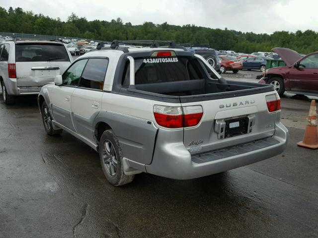 4S4BT63C455101363 - 2005 SUBARU BAJA TURBO WHITE photo 3