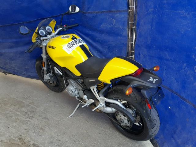 ZDM1RAAN85B067861 - 2005 DUCATI MONSTER S2 YELLOW photo 3