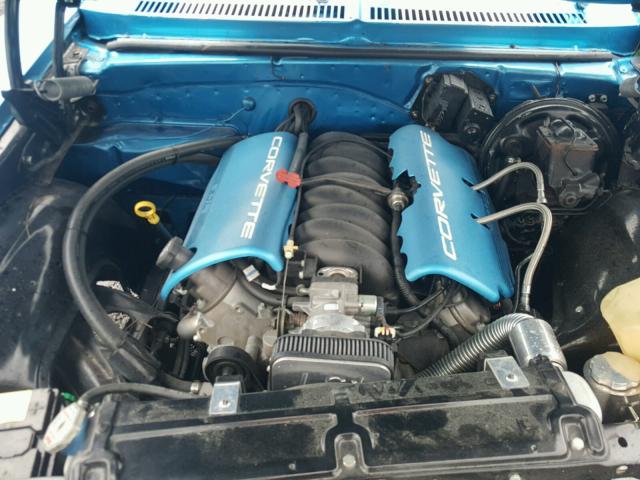 1Y17K3W182285 - 1973 CHEVROLET NOVA BLUE photo 7