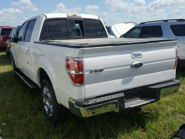 1FTFW1CT8EKE79610 - 2014 FORD F150 WHITE photo 3