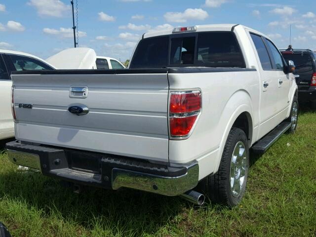 1FTFW1CT8EKE79610 - 2014 FORD F150 WHITE photo 4