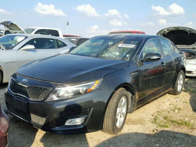 KNAGM4A75F5655124 - 2015 KIA OPTIMA LX BLACK photo 2